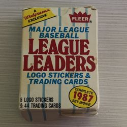 Complete Set - 1987 MLB League Leaders Cards