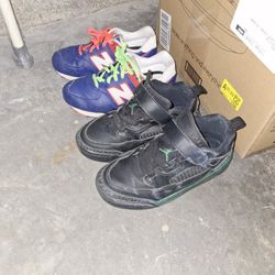 Air Jordans And New Balance Boys Sneakers Size 1