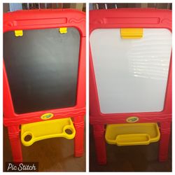 Crayola Double Sided Easel - Chalkboard and Dry Erase