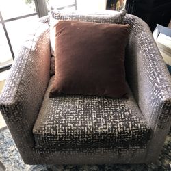 Swivel Chaneille Accent Chairs