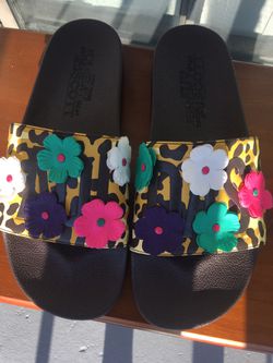 Adidas Jeremy Scott floral sandals