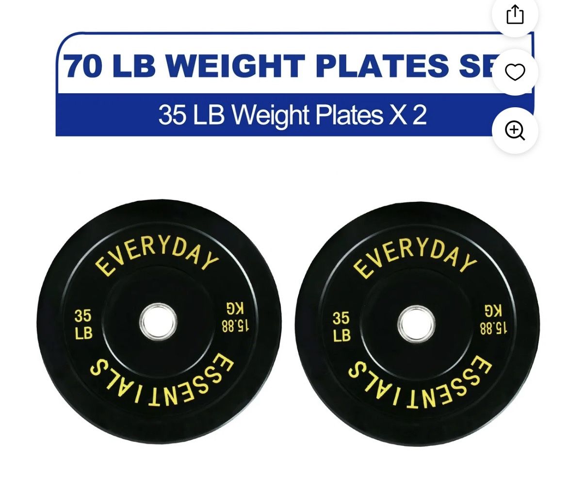 35 Lbs Weight Plate Set