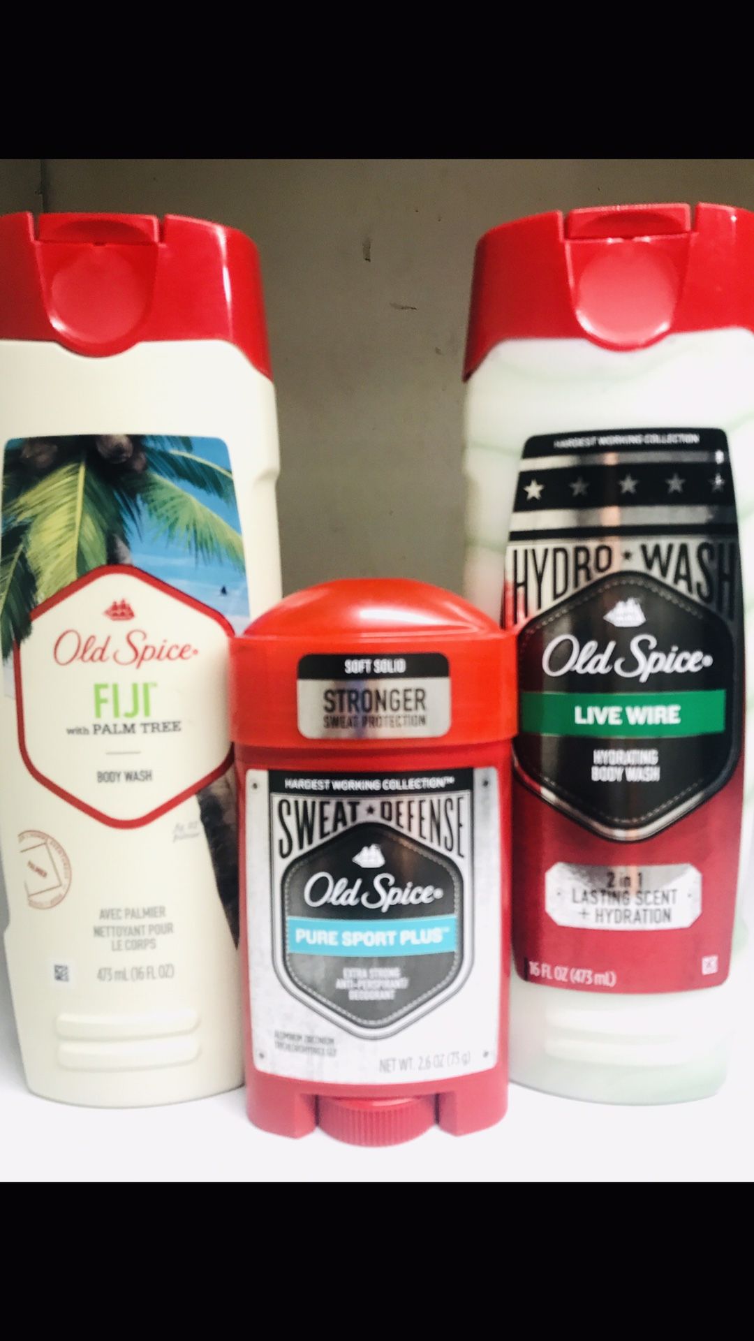 OLD SPICE BODY WASHES AND DEODORANT