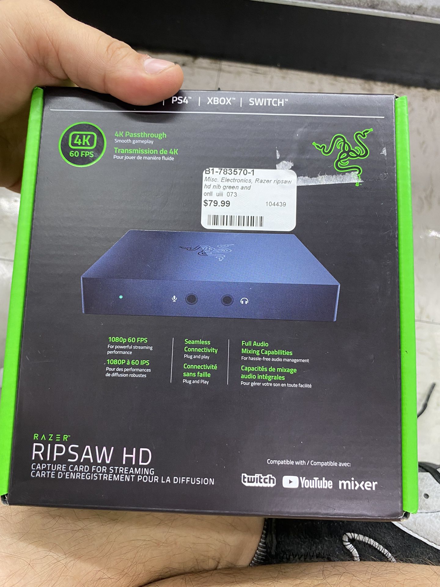 New Razer Ripsaw HD Capture Card For Streaming 
