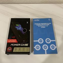 Brand new 3800mAh iPhone XS /iPhone X Battery Charging Case With 4 Packs Screen Protector, Black