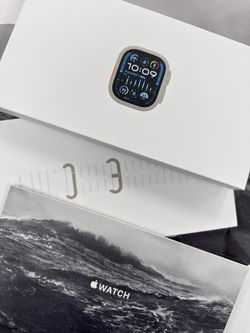 Apple - Watch Ultra 2 49MM (Cellular) Natural Titanium White Ocean Band Brand New