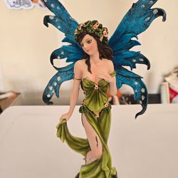Earth Elemental Fairy Figurine Gaia Green Thumb  Fantasy