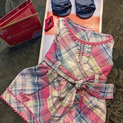American Girl, Plaid Party Dress, 2013, Excellent Condition, Complete, In Box