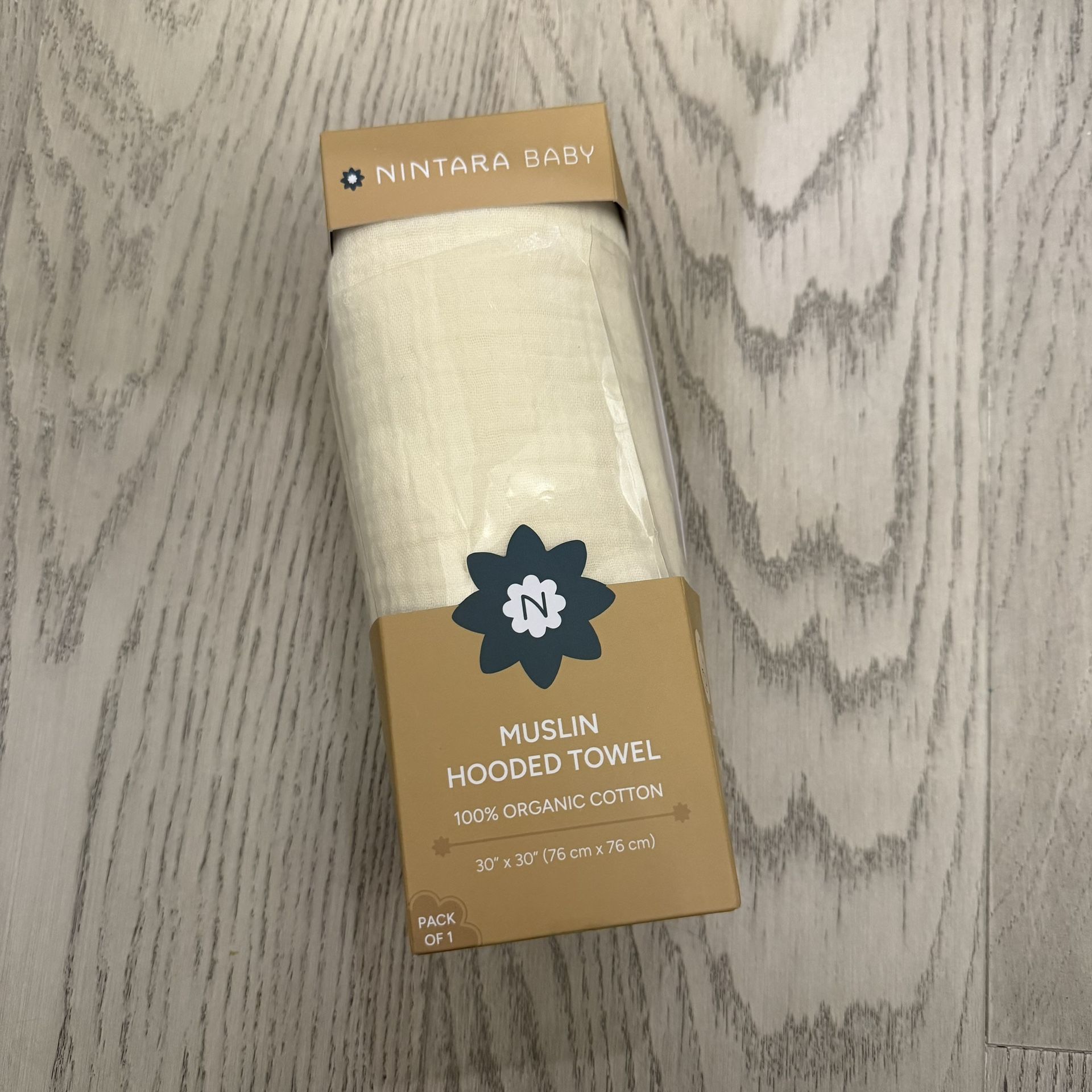 Muslin Hooded Towel, Baby/Toddler, New 