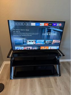 Vizio 50” TV, TV stand and Fire Stick Combo