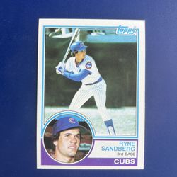 1983 Topps Ryne Sandberg Rookie Baseball Card 