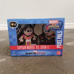 Pixel Pals ~ SEALED ~ Captain Marvel Vs. Chun-Li