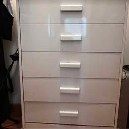 Full Size Bed, Mattress, Writing Desk And Drawer Chest