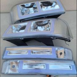 03-14 Chevrolet Express/ Savana Headlights LED Switch Back