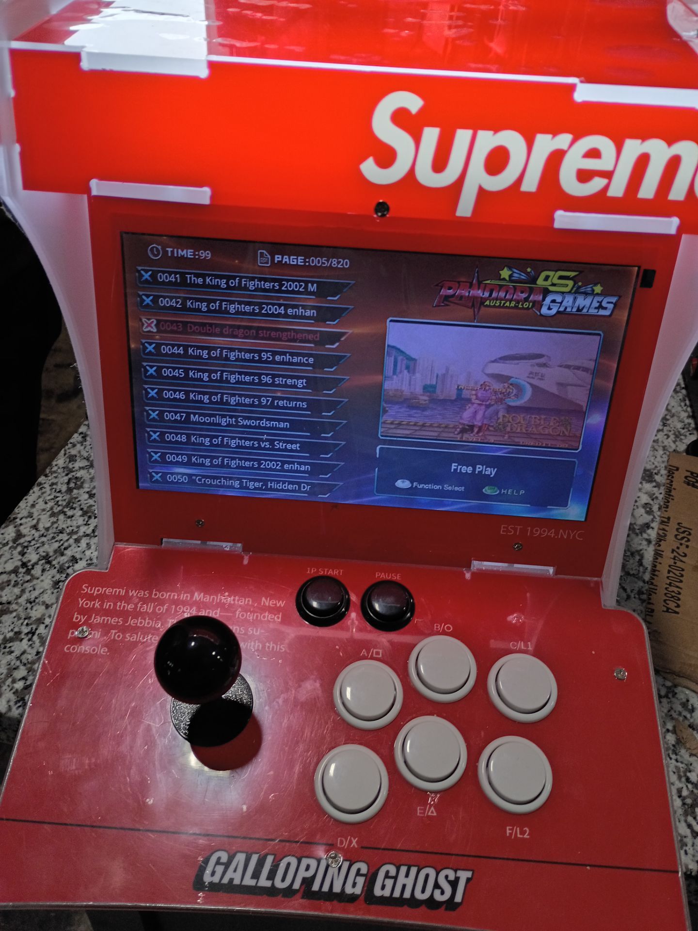Supreme galloping ghost 2 player arcade