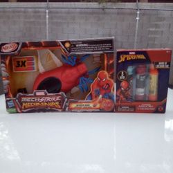 Brand New Spider-Man Wrist Nerf Gun With Chalk Both For $15 Pickup Between 2:00-11:00 Rainbow/Charleston Cash Only Read Description 