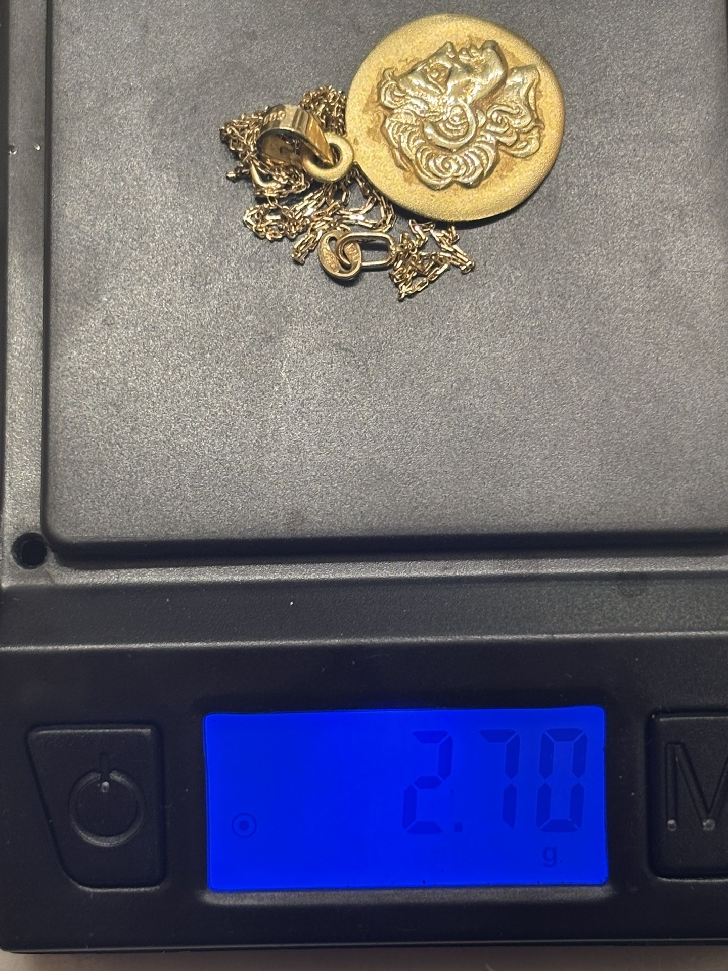 14k Chain And Pendant Frome Greece! And Also A 10k Chain 