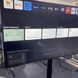 65 Inch LG LED 4K Smart TV With Adjustable Rolling Stand