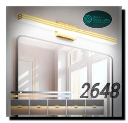 40" Gold LED Vanity Light – Dimmable, 5 Color Temps (2700K-6000K), Modern Bathroom Light