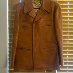 A Robert Stanley Idea Lambskin Leather Jacket