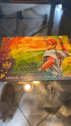 Shohei Ohtani Artist's Palette Baseball Card
