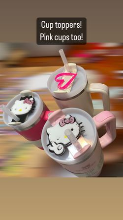 Pink Stanley Cups & Toppers