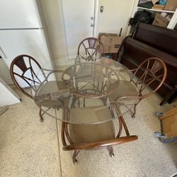 All Metal Dining Table
