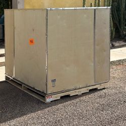 Wood Crate Shipping or Storage Box: 60x60x60 With Pallet