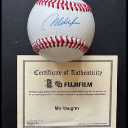 Mo Vaughn Autographed Baseball – Boston Red Sox – with COA