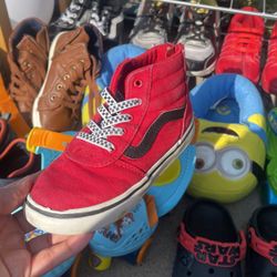 Red Vans Size 10 