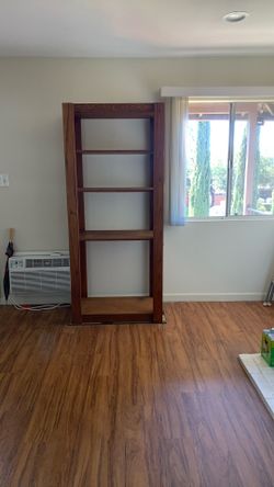 Oak Cabinet With 4 Shelves