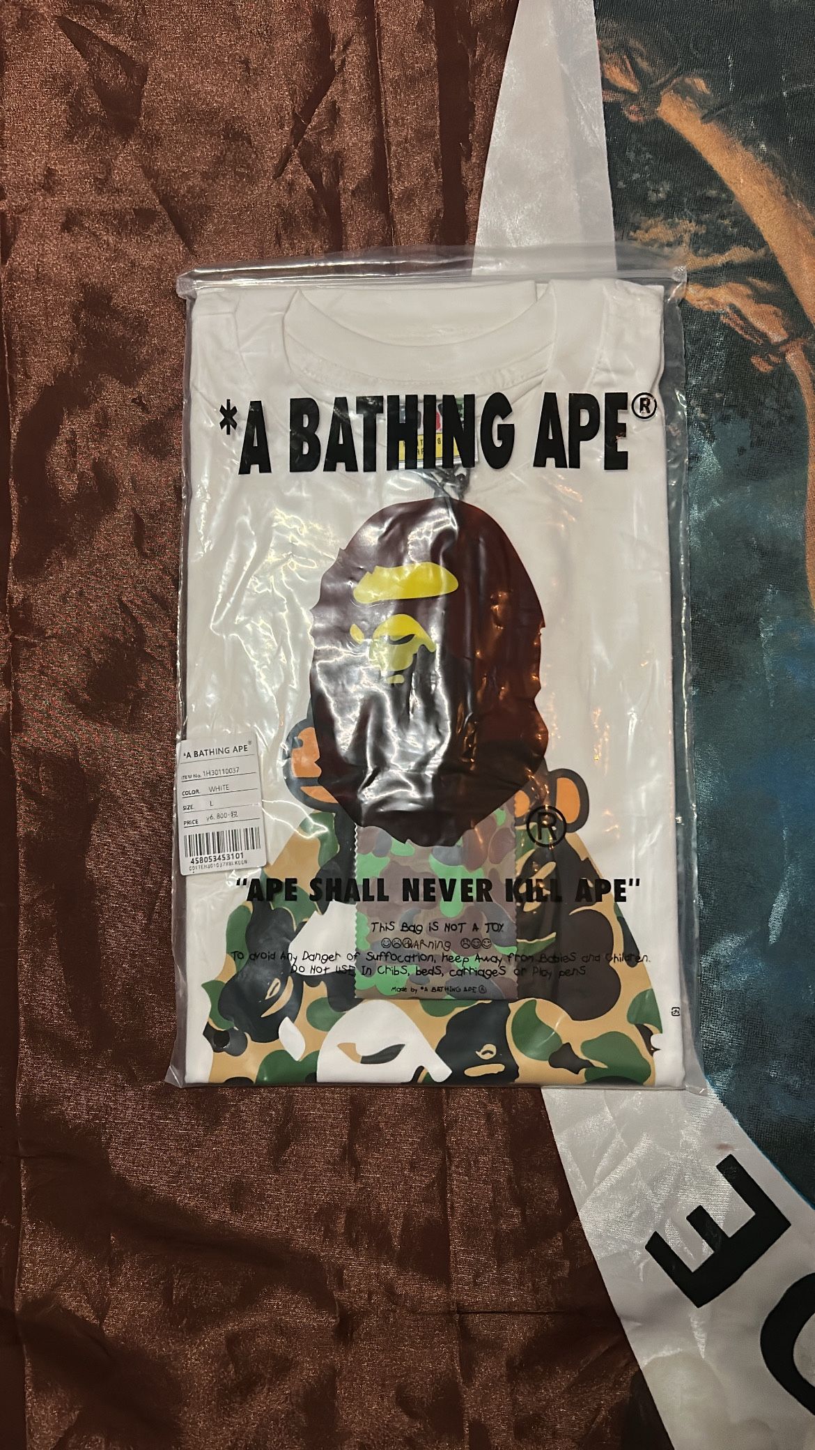Bape Baby Milo White Shirt