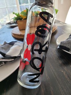 Personalized glass bottle $15