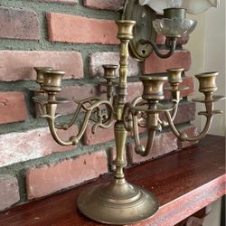 Candle Holder Brass Antics