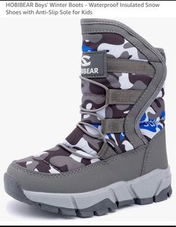2 for $40 bundle HOBIBEAR Boys' Waterproof Insulated Snow Boots