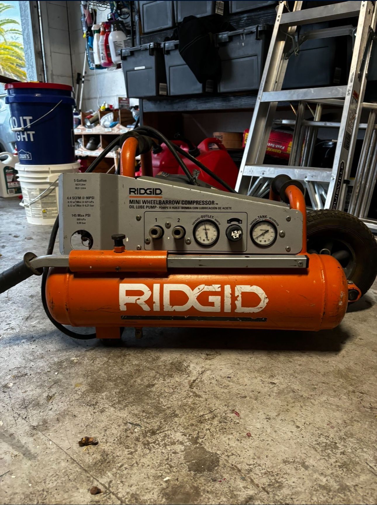 Ridgid Air Compressor Wheelbarrow