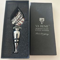 VA BENE MURANO GLASS BOTTLE STOPPER
