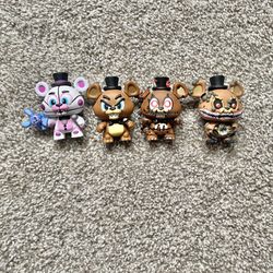 Five Nights At Freddy’s Freddy Fazbear Set Of 4