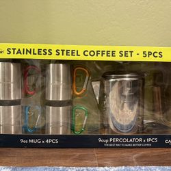 Stainless Steel Coffee Percolator Set