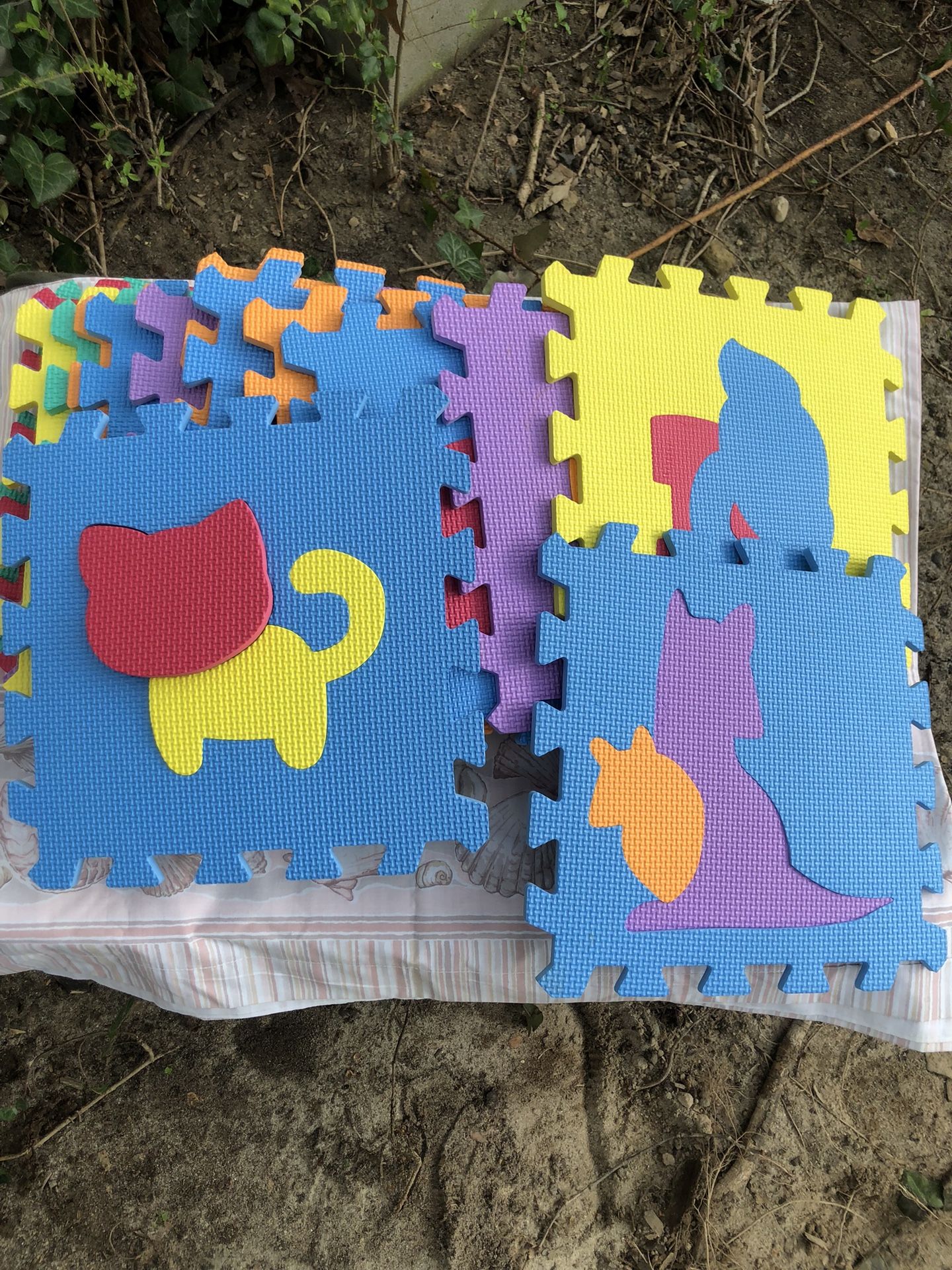 Puzzle Mat Animal Peices 