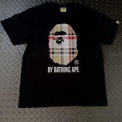 black burberry bape shirts