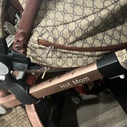 Hot Mom Stroller And Bassinet 
