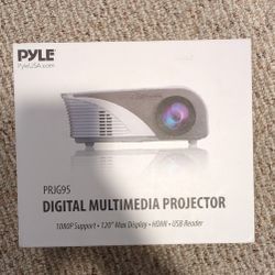 Pyle Projector 1080P 120" HDMI USB Reader