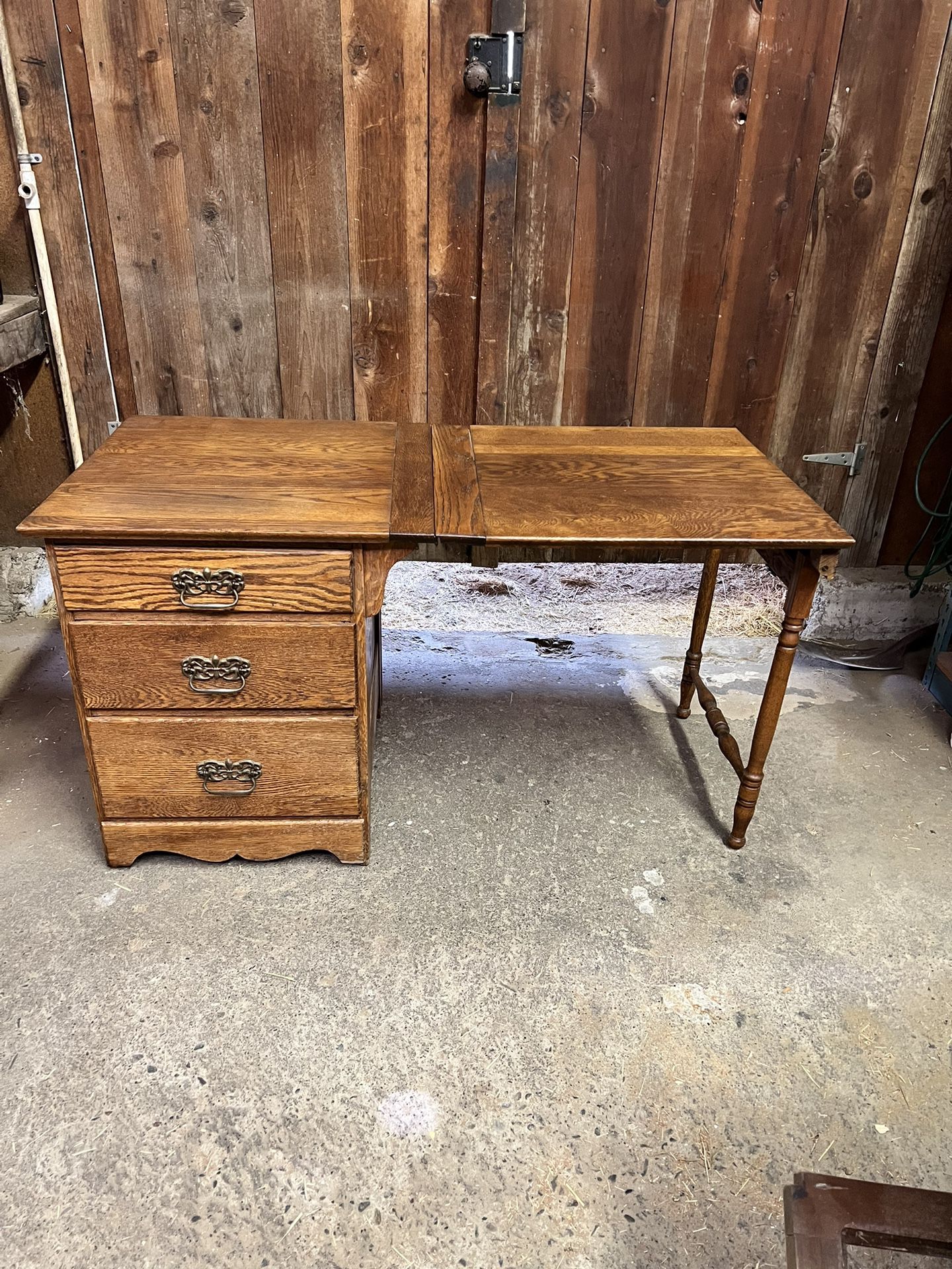 Antique Larkin Folding Work Table Desk