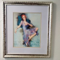 Red Head Women Framed Picture 