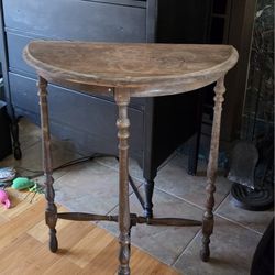 Antique Half Moon Table