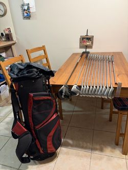 PING EYE2 GREEN DOT MEN’S GOLF SET (MATCHING SERIAL (contact info removed))IRONS+DRIVER/WOOD/PUTTER+STAND BAG 13 clubs