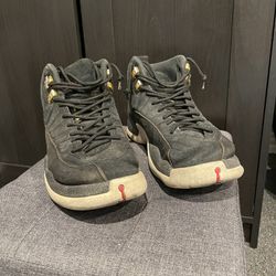 Jordan 12 Retro Reverse Taxi 2019 size 10 men black red gold sneaker basketball Sport Core Fashion Style