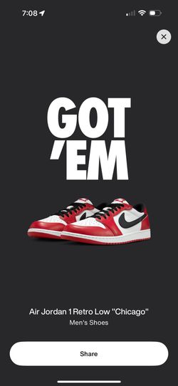 Jordan 1 Low Chicago Size 13