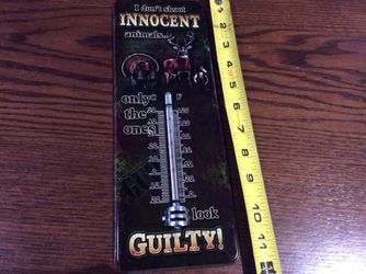 Brand new all metal shoot animals thermometer